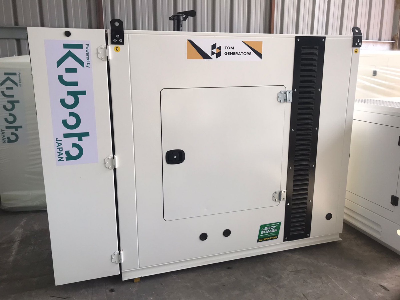 Kubota powered generator set